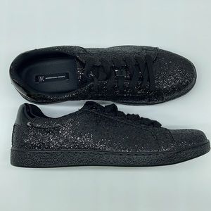 Inc International Concepts Men Shoes Silas Black Glitter Sneaker Lace Up Fashion